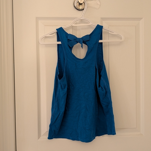 Abercrombie & Fitch Teal Tank Top with Keyhole Back - Picture 2 of 4